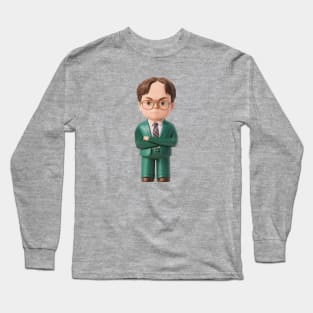 Adorable Dwight Schrute Bobblehead from The Office Long Sleeve T-Shirt